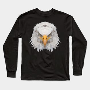 Low Poly Eagle Wild Animal Long Sleeve T-Shirt